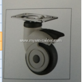 3 Inch Plate Swivel TPR PP Material Medical Caster